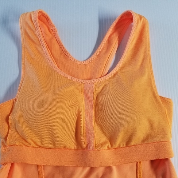 Lululemon Turbo Racerback Neon Orange Tank with Built-in Bra and Wide st… - Picture 8 of 12